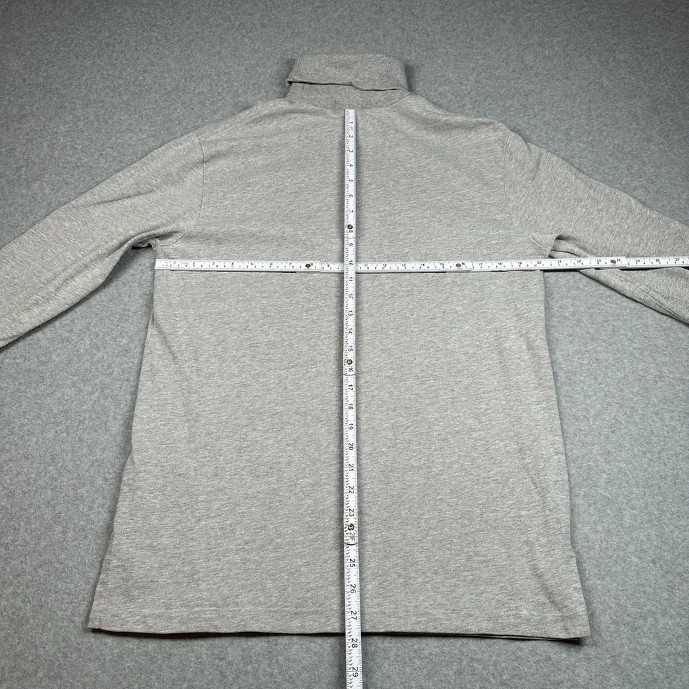 Polo Ralph Lauren Gray‎ 100% Cotton Men's M Turtleneck Long Sleeve Shirt